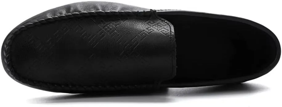 New Men's Loafers Shoes Moccasins Shoes Simple Solid Color Leather Slip Resistant Comfortable Flexible Classic Driving Slip-ons