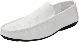 New Men's Loafers Shoes Moccasins Shoes Simple Solid Color Leather Slip Resistant Comfortable Flexible Classic Driving Slip-ons