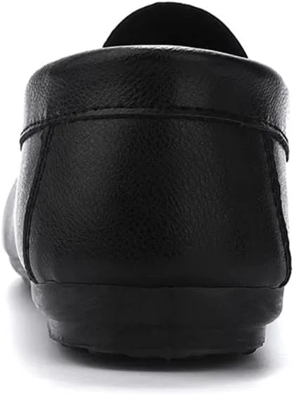 New Men's Loafers Shoes Moccasins Shoes Simple Solid Color Leather Slip Resistant Comfortable Flexible Classic Driving Slip-ons