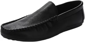 New Men's Loafers Shoes Moccasins Shoes Simple Solid Color Leather Slip Resistant Comfortable Flexible Classic Driving Slip-ons