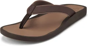 OLUKAI Koko'o Men's Beach Sandals, Quick-Dry Flip-Flop Slides, Water Resistant & Lightweight, Compression Molded Footbed & Ultra-Soft Comfort Fit