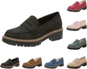 Orthoture-Orthopedic Platform Loafers Comfortable and Slip Resistant Loafers with Breathable Arch Support Wide fit Perfect for Walking