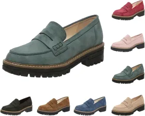 Orthoture-Orthopedic Platform Loafers Comfortable and Slip Resistant Loafers with Breathable Arch Support Wide fit Perfect for Walking