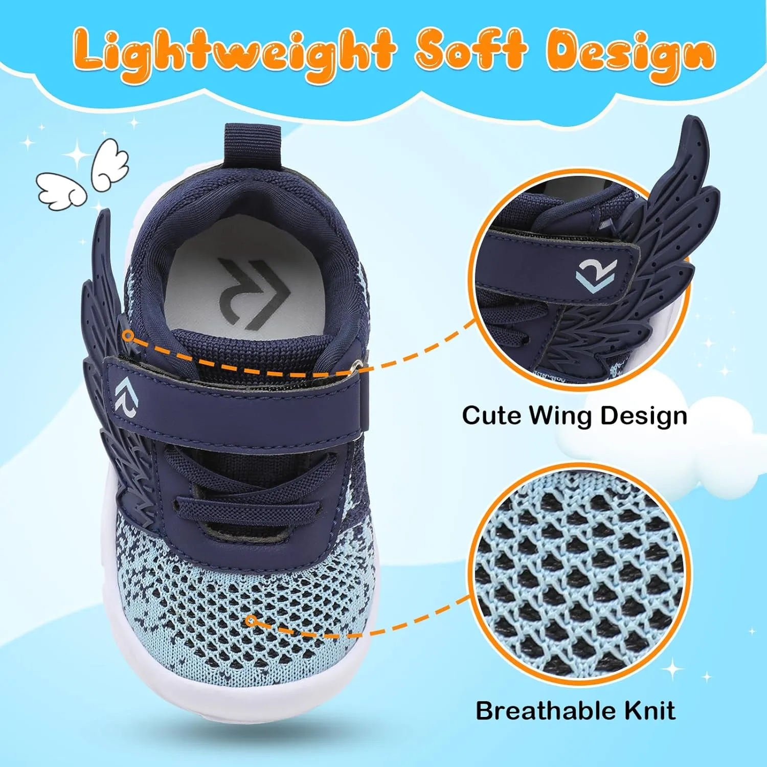 relxfeet Toddler Boys Girls Shoes Wide Toe Box Barefoot Sneakers Fashion Lightweight Breathable Tennis Walking Shoes