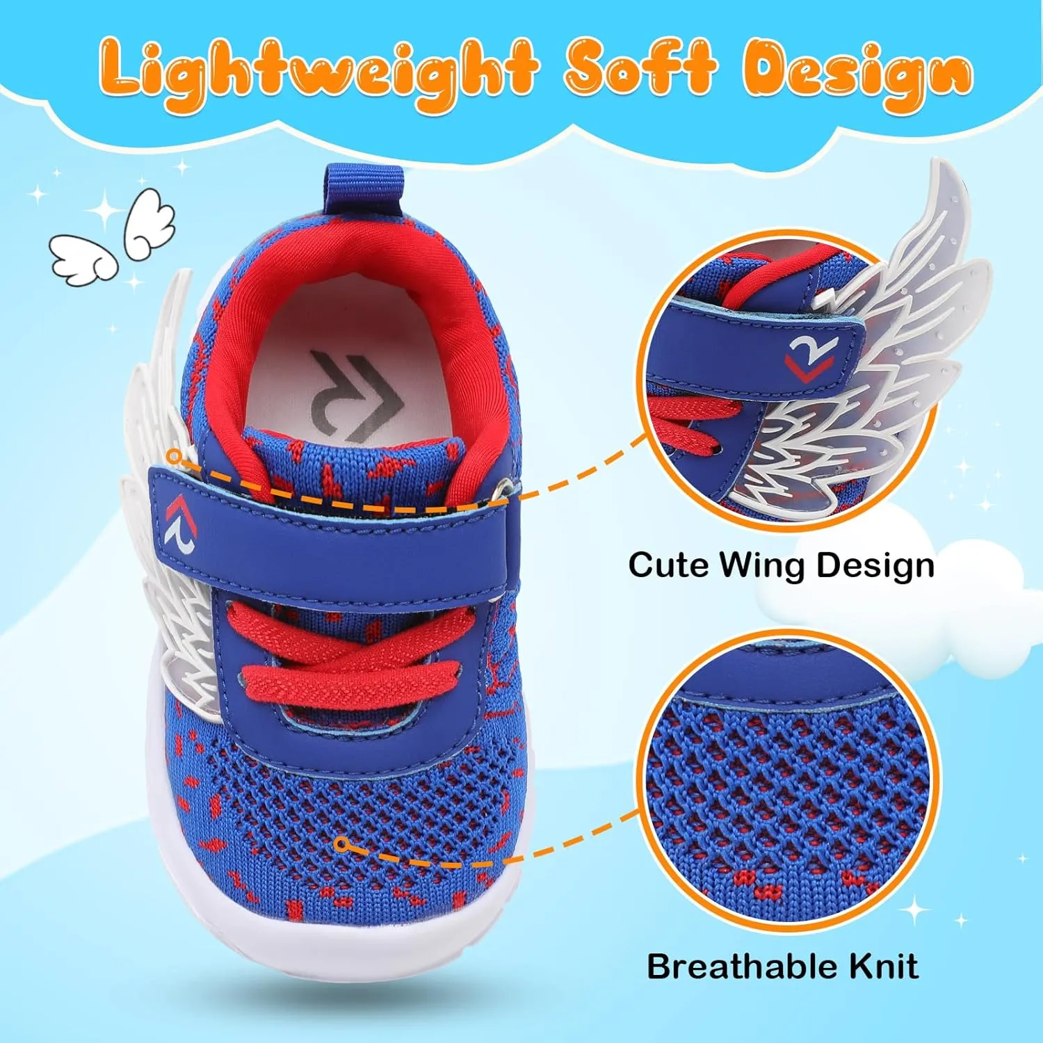 relxfeet Toddler Boys Girls Shoes Wide Toe Box Barefoot Sneakers Fashion Lightweight Breathable Tennis Walking Shoes