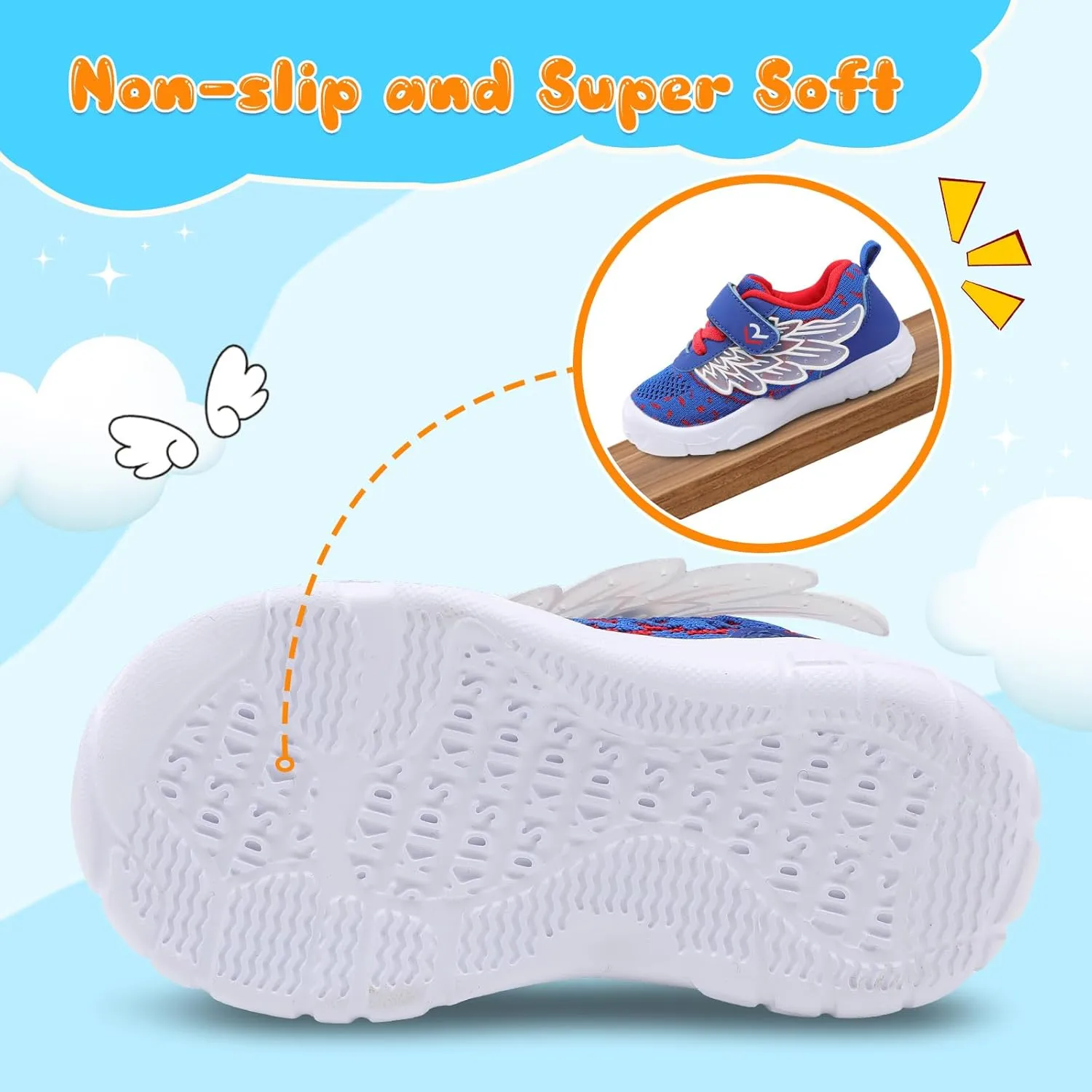 relxfeet Toddler Boys Girls Shoes Wide Toe Box Barefoot Sneakers Fashion Lightweight Breathable Tennis Walking Shoes