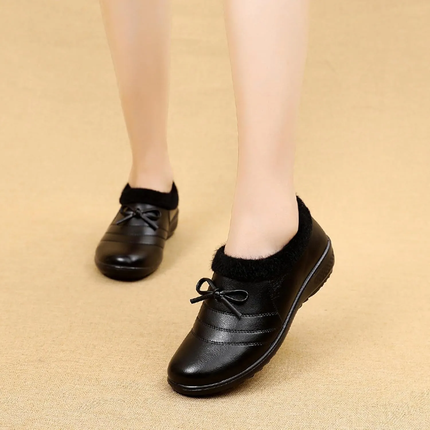 Side Zipper Boots for Women Ankle Boots Short Boots Single Shoes for Ladies Casual Shoes Boots for Women Flat Heel Wide