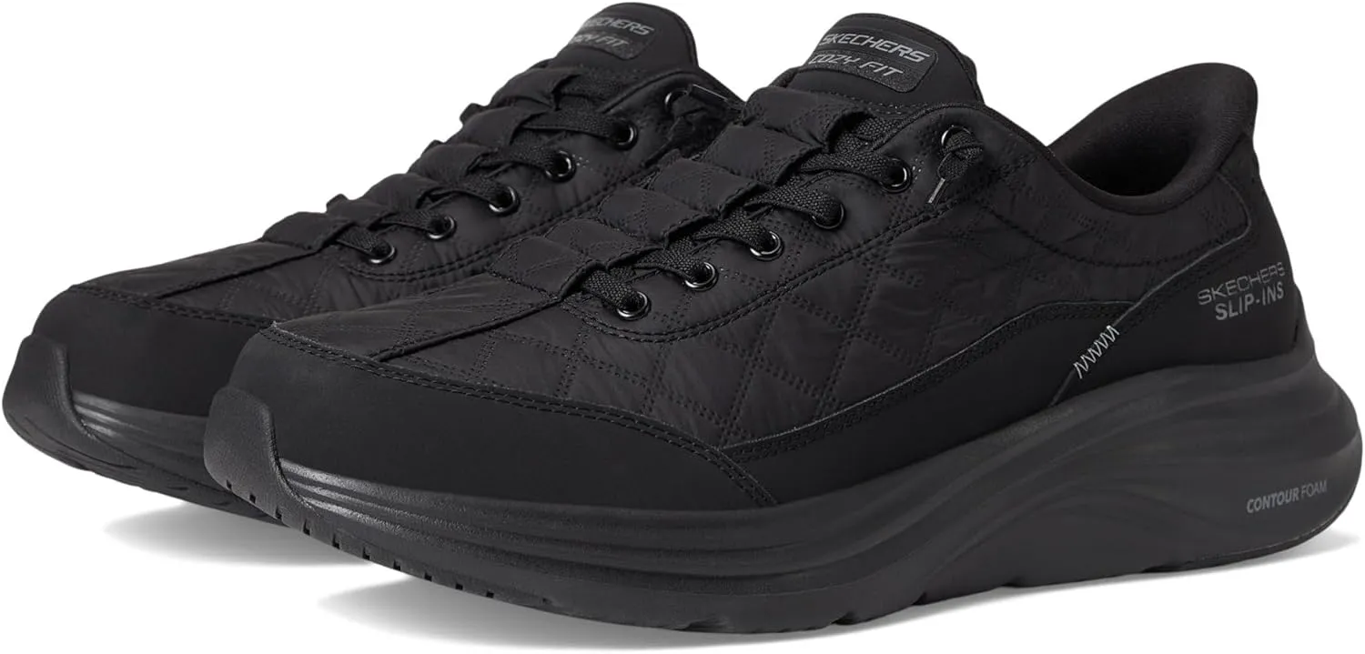Skechers Men's Contour Foam Cozy Fit Hands Free Slip-in Sneaker