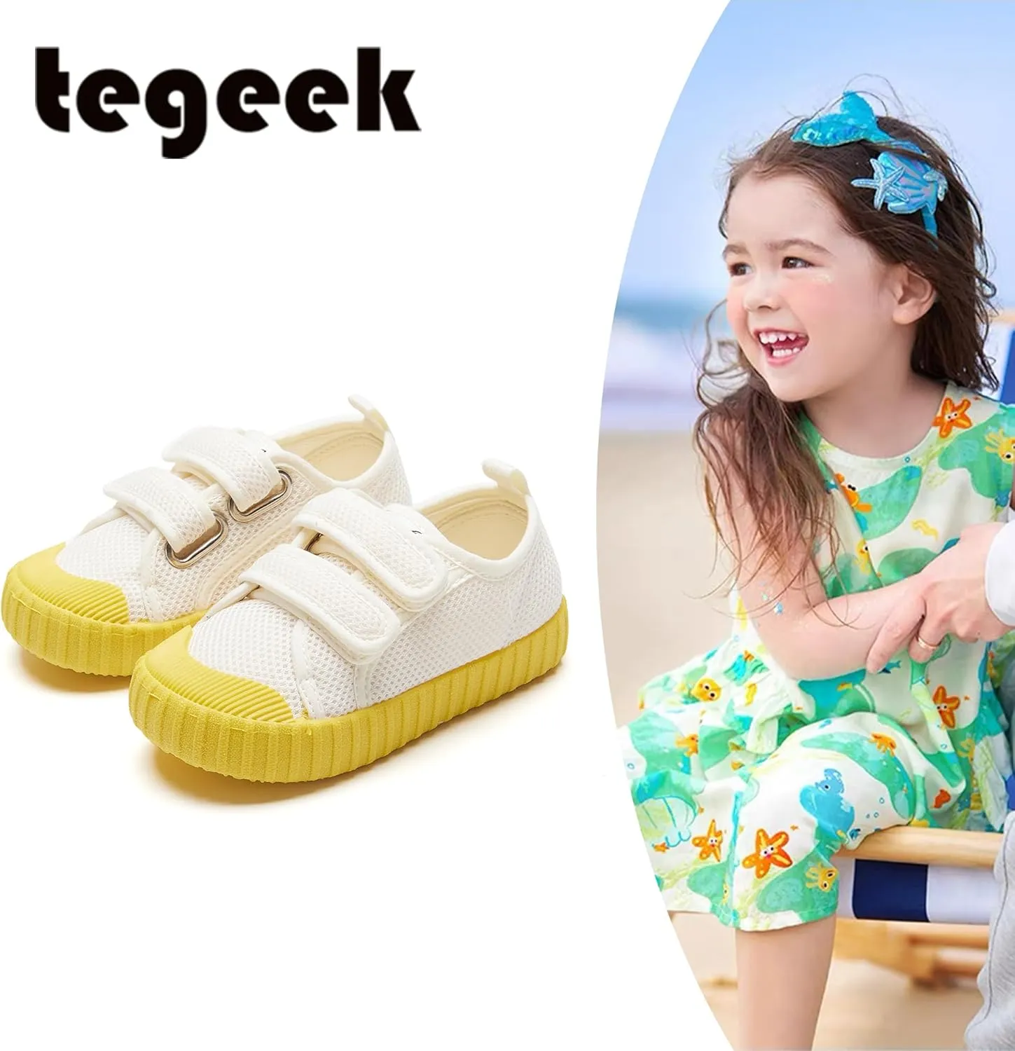 Sparkly Sneakers for Girls 3-12 Years Slip-On Comfort Fit Casual Princess Shoes