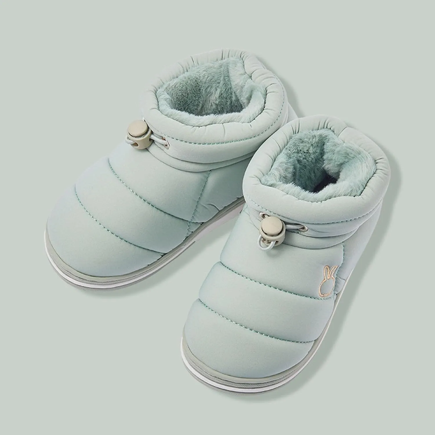 Toddler Winter Ankle Boots Baby First Walking Boots Boys Girls Warm Adjustable Snow Shoes Cotton Plush Shoes