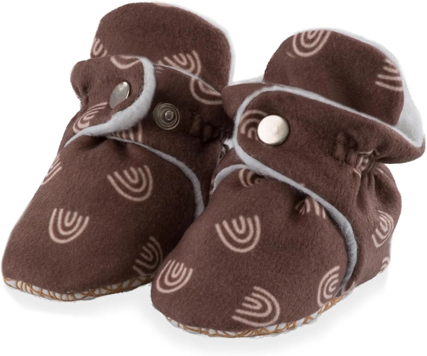 Unisex Cozy Fleece Baby Booties Cotton | Soft Sole and Non Slip