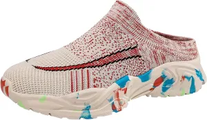 Women's Casual Slip on Half Shoes Breathable Mens Running Shoes Lightweight Casual Work Shoes Men's Fashion Sneakers Platform Tennis Shoe Trainers Shoe
