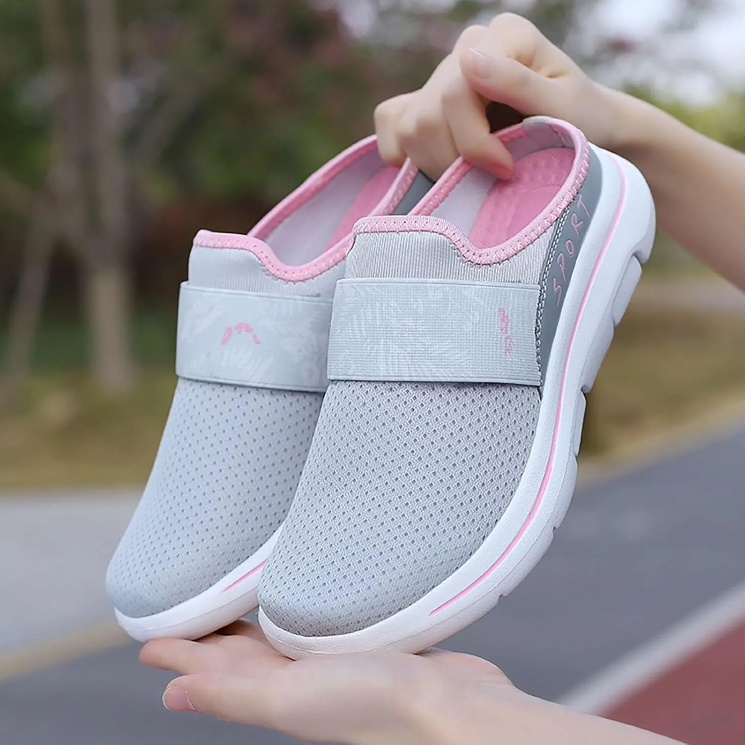 Women's Slip-on Mule Sneakers Lightweight Mens Tennis Shoes Loafers Casual Dress Shoes Black Platform Sneaker Brown Tennis Shoe Loafers Casual Slip On