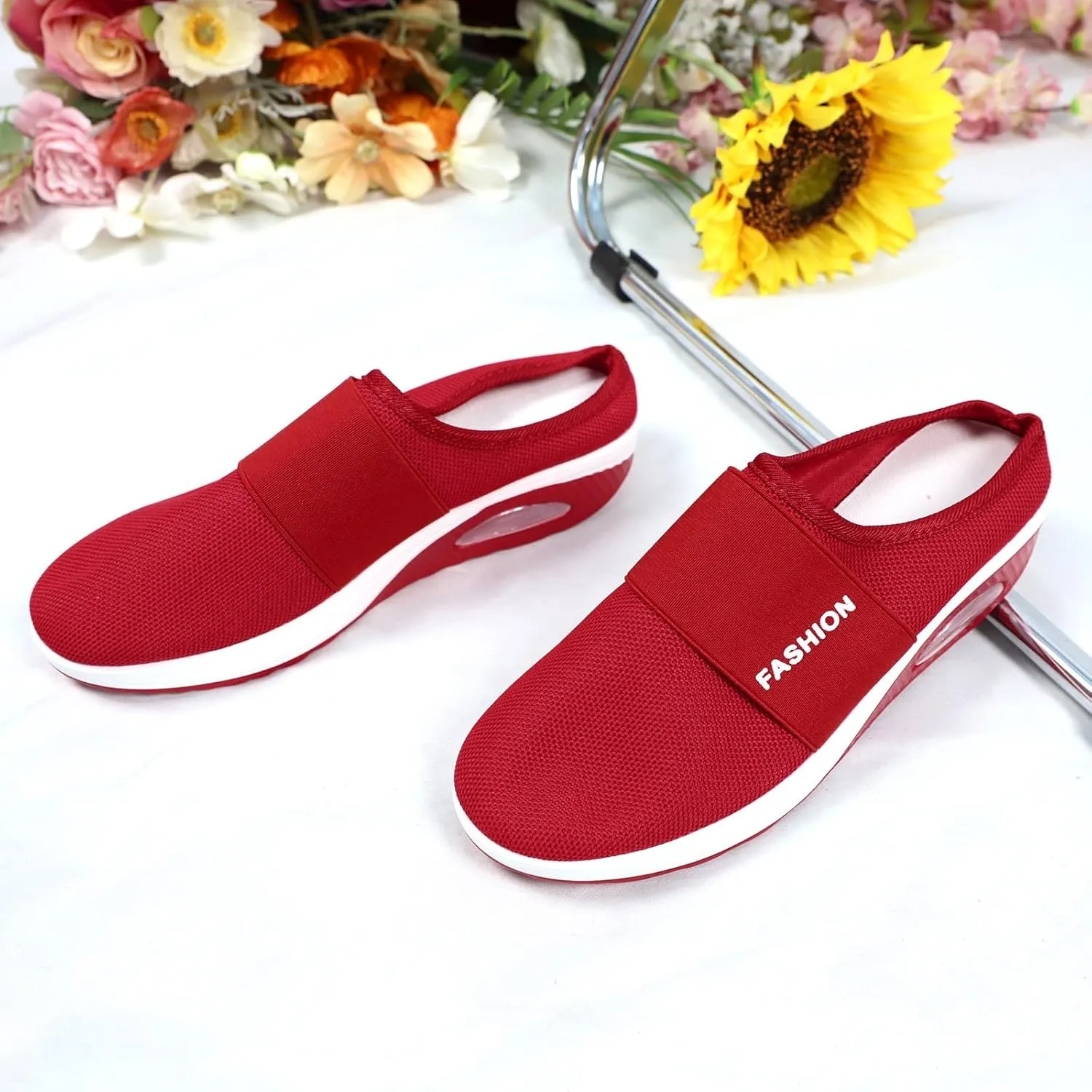 Women's Slip-On Orthopedic Arch Support Backless Mens Running Shoes Loafers Slip On Shoes Casual Men's Fashion Sneakers Brown Tennis Shoe White Loafers