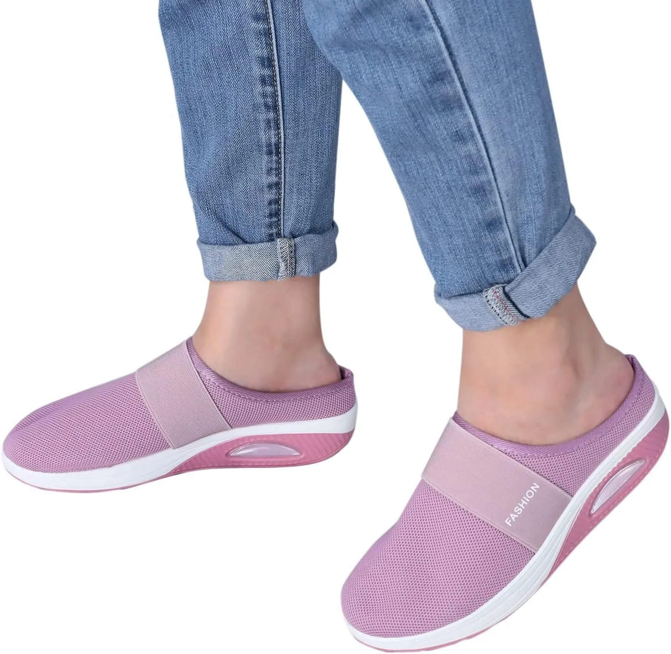 Women's Slip-On Orthopedic Arch Support Backless Mens Running Shoes Loafers Slip On Shoes Casual Men's Fashion Sneakers Brown Tennis Shoe White Loafers