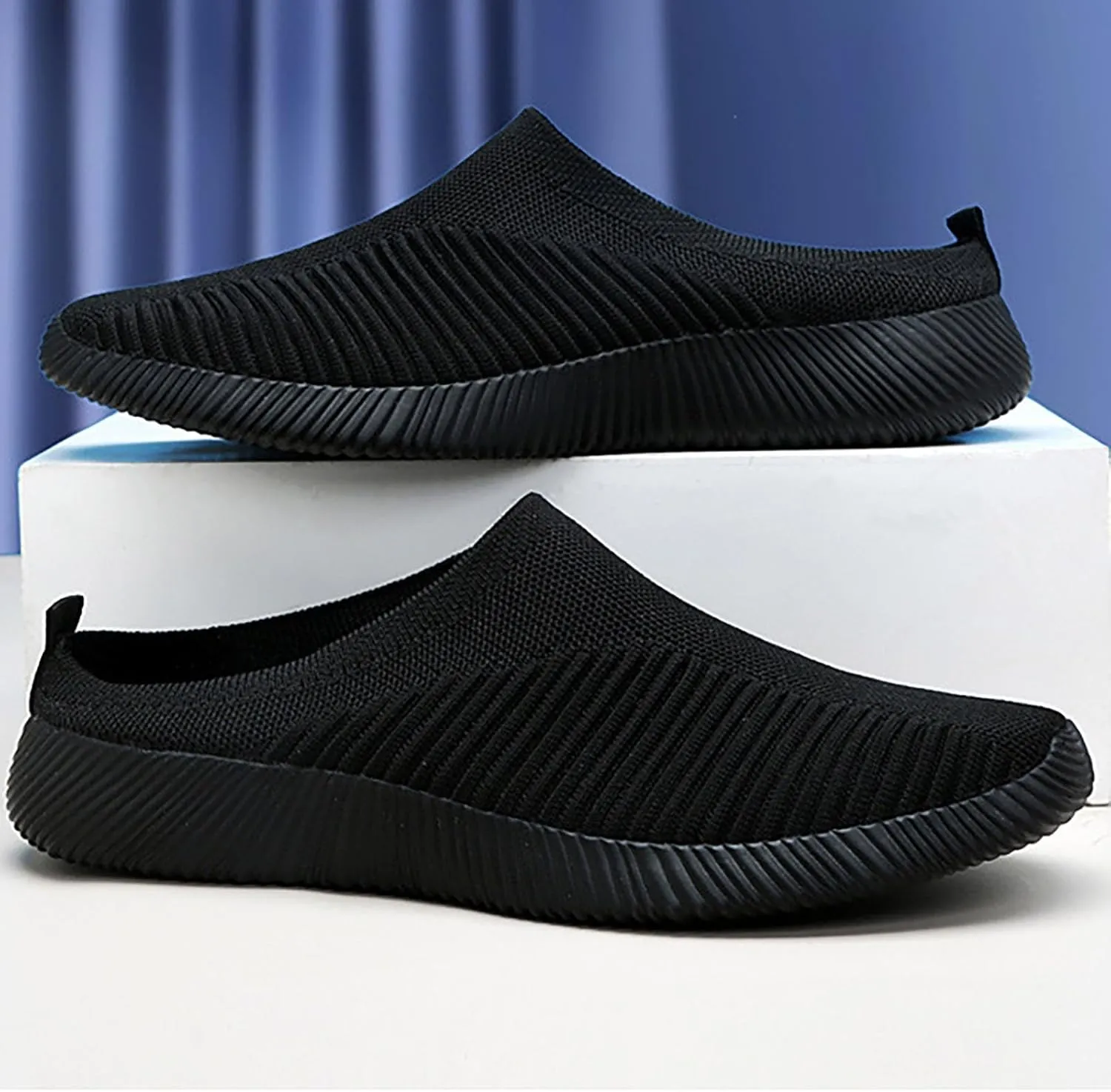 Women's Slip-On Orthopedic Arch Support Backless Tennis Shoes Men Loafers Men's Casual Dress Shoes Fashion Sneakers 2025 Steel Toe Tennis Shoe Casual Loafers