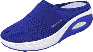 Womens Summer Breathable Mesh Slippers Walking Shoes Women Cute Woman Shoes Casual Women's Fashion Sneakers Red Tennis Shoe Loafers Casual Slip On