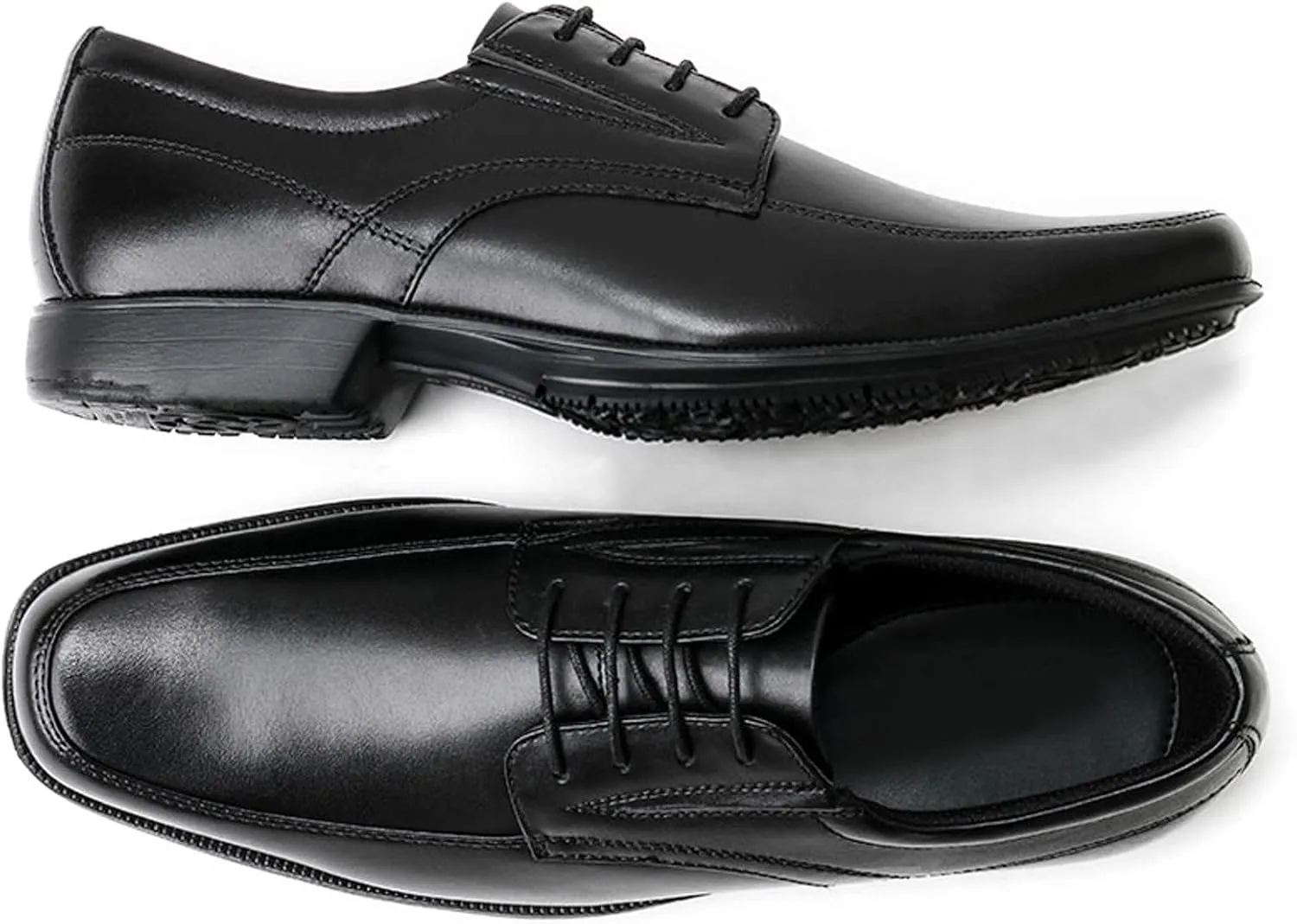 ZHOUYF Mens Dress Shoes Classic Business Formal Leather Shoes Casual Square-Toe Lace-up Oxford Shoes Fashion Modern Wedding Shoes for Men